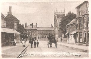 Aylesbury Street, Fenny Stratford - with church and post office