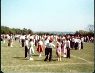 Country Dancing, Middle School, dancers waiting - 1980