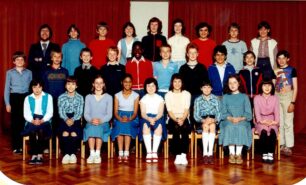 Middle School class photograph - 1991