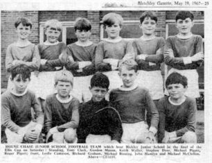 Junior School football team - 1967