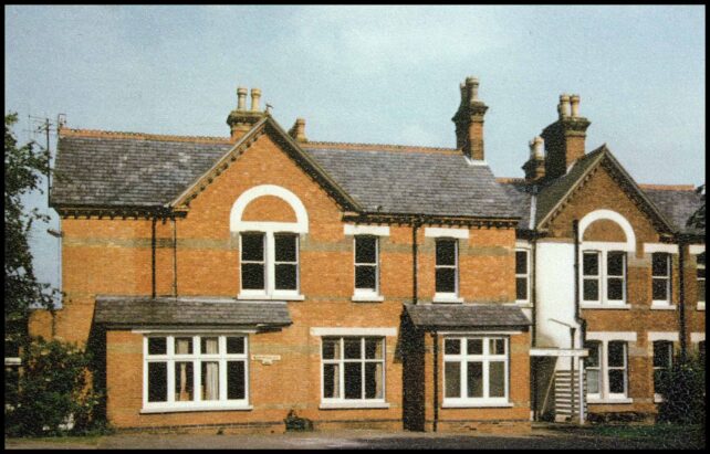 Front of the old school building
