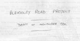 Bletchley Road Project booklet