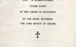 Consecration of the Church of St Frideswide
