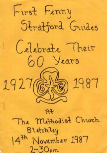 First Fenny Stratford Guides 60 year celebration