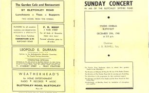 Concert programme Dec 1940