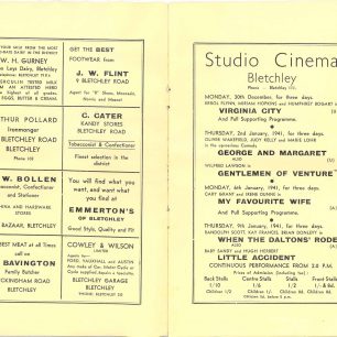Concert programme Dec 1940