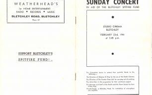 Concert programme Feb 1941