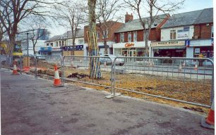 Three photos of Queensway as it was developed