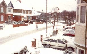 Eaton Avenue in the snow