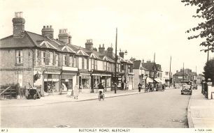 Bletchley Road with some shops