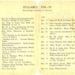 Guild Booklet 1958-1959