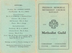 Guild Booklet 1951-1952