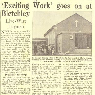 Exciting Work goes on at Bletchley