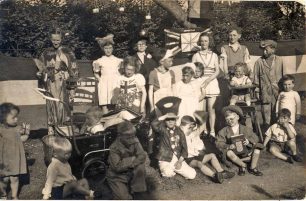 Children at Victory Celebration 1945