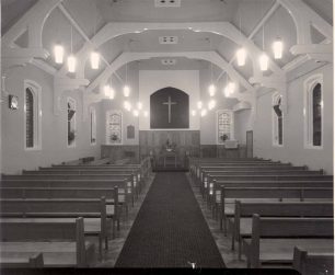 Church interior after alterations