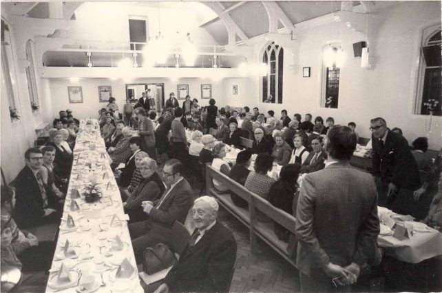 A meal in the church