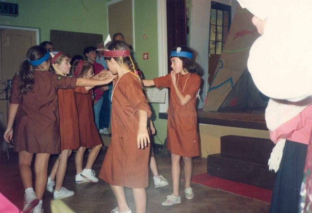 Girl Guides dancing