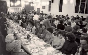 Family meal held in the church