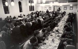 Family meal held in the church