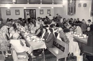 Pentecost meal in church