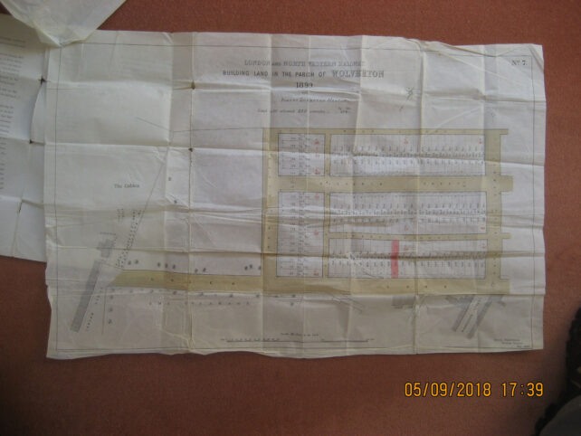 Map of building land in Wolverton