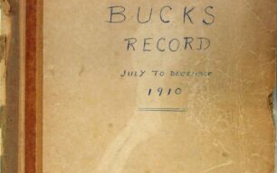 Bound book of issues of the North Bucks Record