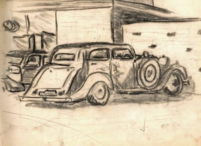 Car at Bletchley Grammar School