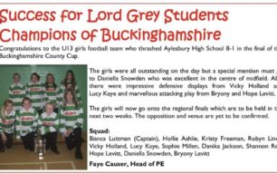 Champions of Buckinghamshire!