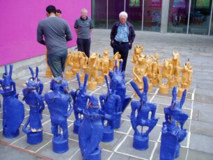 Chess project - displayed in the city centre