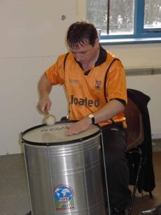 Samba drumming - John Hearn with Drum