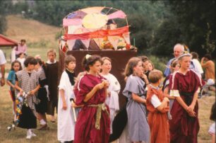 Procession of children