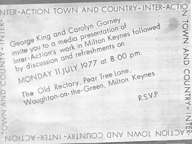 Invitation to presentation of Inter-Action's work