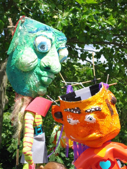 Two large face masks