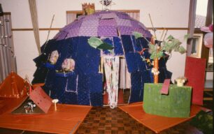 Zerena’s home on Xadrolyte, as envisaged by the children and community artists