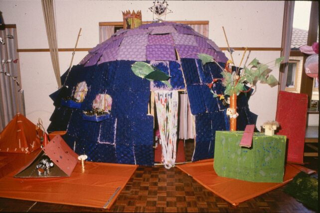 Zerena’s home on Xadrolyte, as envisaged by the children and community artists