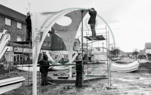Construction of Bletchley Covered Market Spring 1975