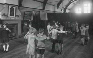 Dance class at Bletchley Road School, 1930