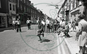 Hobby Horse race, Stony Stratford High Street 6th June 1976
