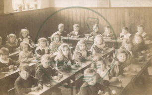 Mixed class at Bletchley Council Infants School 1910s
