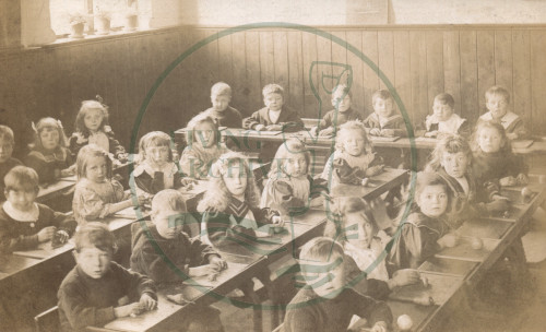 Mixed class at Bletchley Council Infants School 1910s