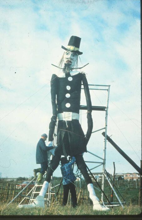 Guy Fawkes is prepared in the day