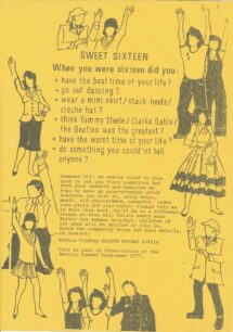 Sweet Sixteen leaflet