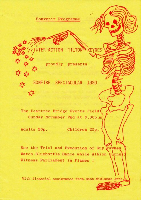 Bonfire Spectacular 1980 leaflet