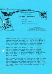 Climb Aboard leaflet