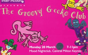 Groovy Gecko Club - Opening Night leaflet
