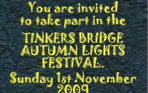 Tinkers Bridge Autumn Lights Festival leaflet