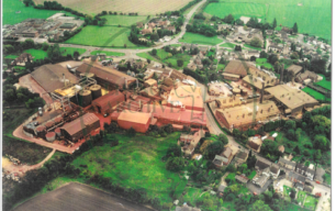 Aerial view of Deanshanger Iron Oxide Works