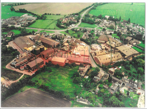 Aerial view of Deanshanger Iron Oxide Works