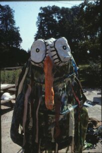 A giant bird costume