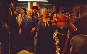 Ladies singing and dancing at the Grand Cabaret